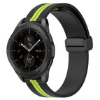 For Samsung Galaxy Watch 42mm / Black+Lime Green