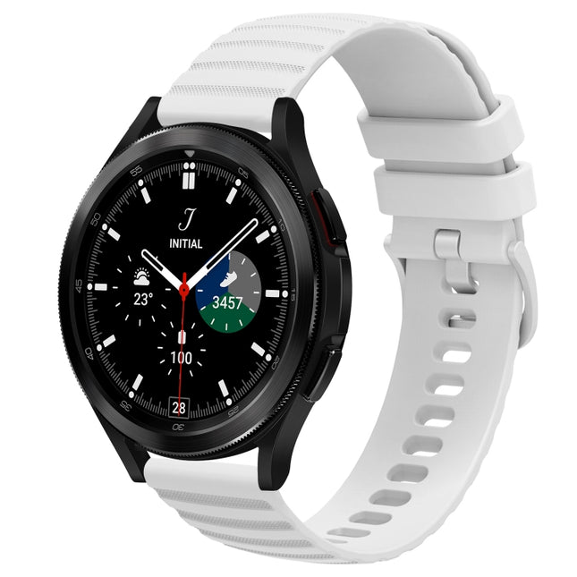 20mm Wavy Dot Pattern Solid Color Silicone Watch Band, For Samsung  Galaxy Watch 4 Classic 42mm, For Samsung  Galaxy Watch 4 Classic 46mm, For Samsung Galaxy Watch Active 2 40mm, For Samsung Galaxy Watch Active 2 44mm - DealBuddy
