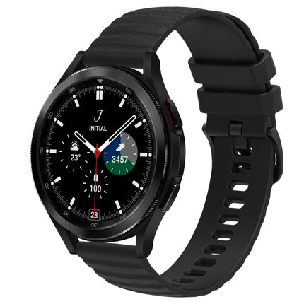 20mm Wavy Dot Pattern Solid Color Silicone Watch Band