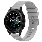 20mm Wavy Dot Pattern Solid Color Silicone Watch Band