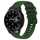 20mm Wavy Dot Pattern Solid Color Silicone Watch Band