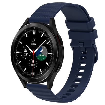 20mm Wavy Dot Pattern Solid Color Silicone Watch Band