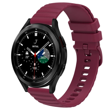 20mm Wavy Dot Pattern Solid Color Silicone Watch Band