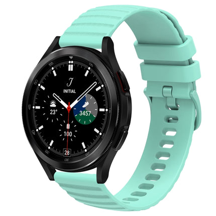 20mm Wavy Dot Pattern Solid Color Silicone Watch Band
