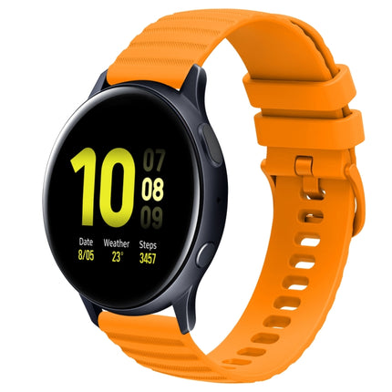 20mm Wavy Dot Pattern Solid Color Silicone Watch Band