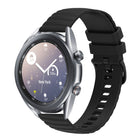 22mm Wavy Dot Pattern Solid Color Silicone Watch Band