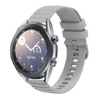 22mm Wavy Dot Pattern Solid Color Silicone Watch Band