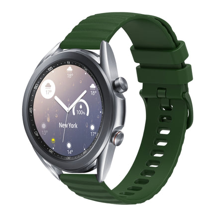 22mm Wavy Dot Pattern Solid Color Silicone Watch Band