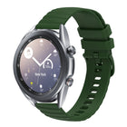 22mm Wavy Dot Pattern Solid Color Silicone Watch Band