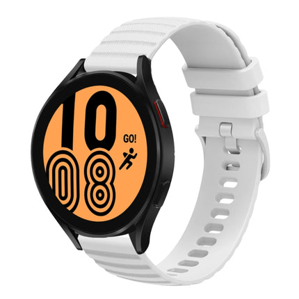 22mm Wavy Dot Pattern Solid Color Silicone Watch Band