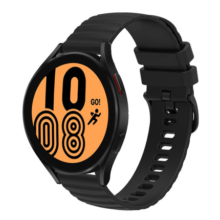 22mm Wavy Dot Pattern Solid Color Silicone Watch Band