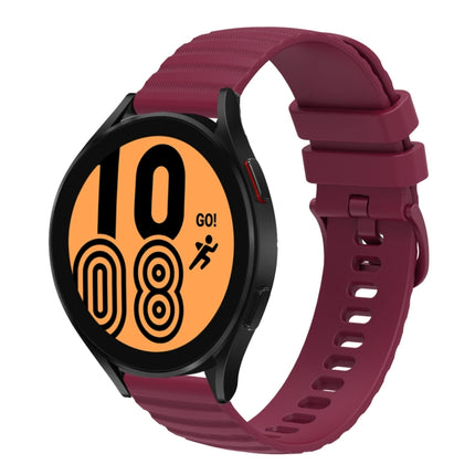 22mm Wavy Dot Pattern Solid Color Silicone Watch Band