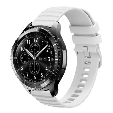 22mm Wavy Dot Pattern Solid Color Silicone Watch Band, For Samsung Galaxy Watch3 45mm, For Samsung Galaxy Watch 46mm, For Samsung Gear S3 Classic, For Samsung Gear S3 Frontier - DealBuddy