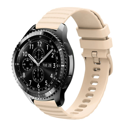 22mm Wavy Dot Pattern Solid Color Silicone Watch Band