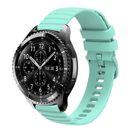 22mm Wavy Dot Pattern Solid Color Silicone Watch Band