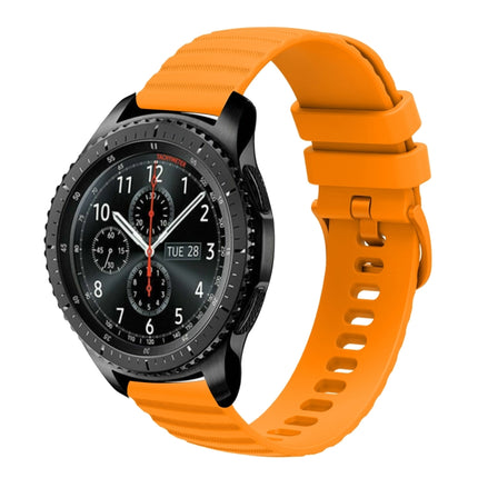 22mm Wavy Dot Pattern Solid Color Silicone Watch Band