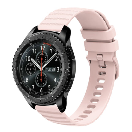 22mm Wavy Dot Pattern Solid Color Silicone Watch Band