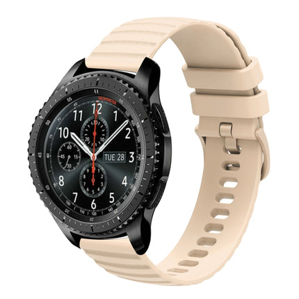 22mm Wavy Dot Pattern Solid Color Silicone Watch Band