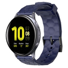 20mm Football Pattern Solid Color Silicone Watch Band, For Samsung Galaxy Watch Active 2 44mm, For Samsung Galaxy Watch 42mm - DealBuddy