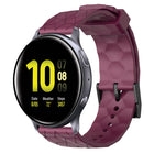 20mm Football Pattern Solid Color Silicone Watch Band, For Samsung Galaxy Watch Active 2 44mm, For Samsung Galaxy Watch 42mm - DealBuddy