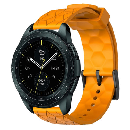20mm Football Pattern Solid Color Silicone Watch Band
