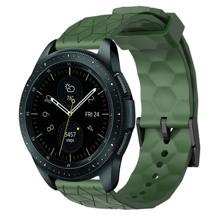 20mm Football Pattern Solid Color Silicone Watch Band, For Samsung Galaxy Watch Active 2 44mm, For Samsung Galaxy Watch 42mm - DealBuddy