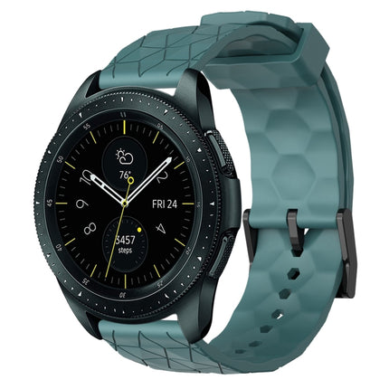 20mm Football Pattern Solid Color Silicone Watch Band, For Samsung Galaxy Watch Active 2 44mm, For Samsung Galaxy Watch 42mm - DealBuddy