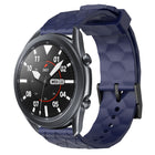 22mm Football Pattern Solid Color Silicone Watch Band, For Samsung Galaxy Watch3 45mm, For Samsung Galaxy Watch 46mm, For Samsung Gear S3 Classic, For Samsung Gear S3 Frontier - DealBuddy