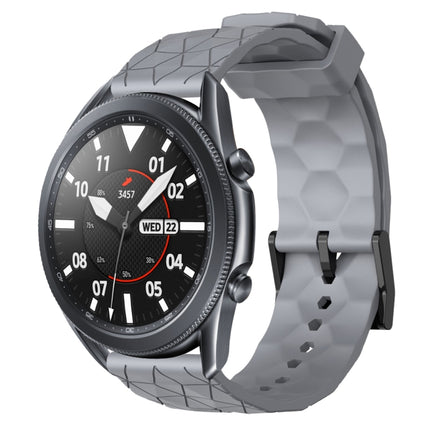 22mm Football Pattern Solid Color Silicone Watch Band, For Samsung Galaxy Watch3 45mm, For Samsung Galaxy Watch 46mm, For Samsung Gear S3 Classic, For Samsung Gear S3 Frontier - DealBuddy