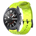 22mm Football Pattern Solid Color Silicone Watch Band
