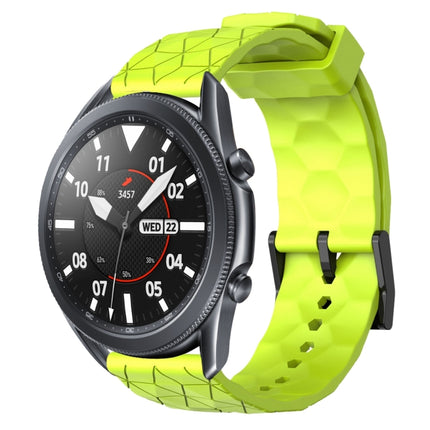22mm Football Pattern Solid Color Silicone Watch Band, For Samsung Galaxy Watch3 45mm, For Samsung Galaxy Watch 46mm, For Samsung Gear S3 Classic, For Samsung Gear S3 Frontier - DealBuddy