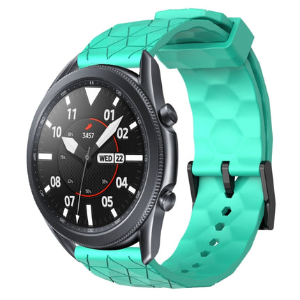 22mm Football Pattern Solid Color Silicone Watch Band, For Samsung Galaxy Watch3 45mm, For Samsung Galaxy Watch 46mm, For Samsung Gear S3 Classic, For Samsung Gear S3 Frontier - DealBuddy