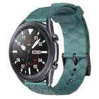 22mm Football Pattern Solid Color Silicone Watch Band