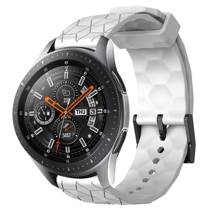 22mm Football Pattern Solid Color Silicone Watch Band, For Samsung Galaxy Watch3 45mm, For Samsung Galaxy Watch 46mm, For Samsung Gear S3 Classic, For Samsung Gear S3 Frontier - DealBuddy