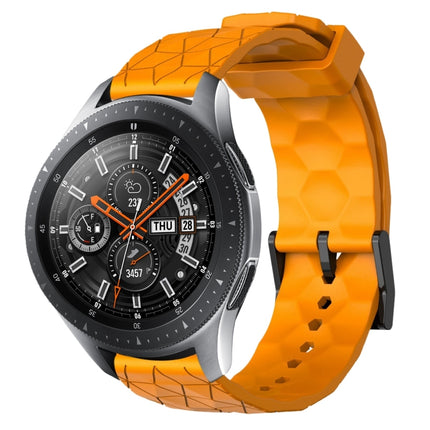 22mm Football Pattern Solid Color Silicone Watch Band, For Samsung Galaxy Watch3 45mm, For Samsung Galaxy Watch 46mm, For Samsung Gear S3 Classic, For Samsung Gear S3 Frontier - DealBuddy