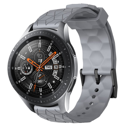 22mm Football Pattern Solid Color Silicone Watch Band