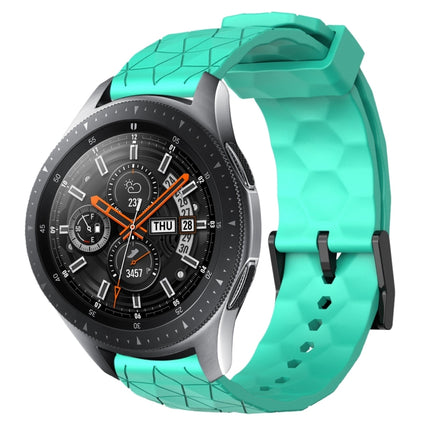 22mm Football Pattern Solid Color Silicone Watch Band, For Samsung Galaxy Watch3 45mm, For Samsung Galaxy Watch 46mm, For Samsung Gear S3 Classic, For Samsung Gear S3 Frontier - DealBuddy