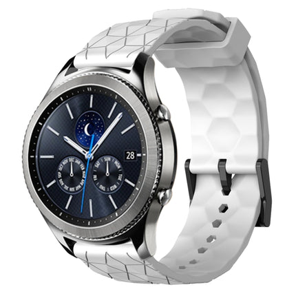 22mm Football Pattern Solid Color Silicone Watch Band, For Samsung Galaxy Watch3 45mm, For Samsung Galaxy Watch 46mm, For Samsung Gear S3 Classic, For Samsung Gear S3 Frontier - DealBuddy