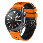 22mm Perforated Two-Color Silicone Watch Band, For Samsung Galaxy Watch3 45mm, For Samsung Galaxy Watch 46mm, For Samsung Gear S3 Classic, For Samsung Gear S3 Frontier - DealBuddy