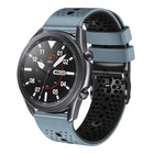 22mm Perforated Two-Color Silicone Watch Band, For Samsung Galaxy Watch3 45mm, For Samsung Galaxy Watch 46mm, For Samsung Gear S3 Classic, For Samsung Gear S3 Frontier - DealBuddy