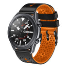 22mm Perforated Two-Color Silicone Watch Band, For Samsung Galaxy Watch3 45mm, For Samsung Galaxy Watch 46mm, For Samsung Gear S3 Classic, For Samsung Gear S3 Frontier - DealBuddy