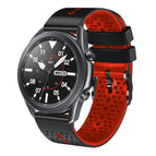 For Samsung Galaxy Watch3 45mm / Black+Red