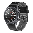 22mm Perforated Two-Color Silicone Watch Band, For Samsung Galaxy Watch3 45mm, For Samsung Galaxy Watch 46mm, For Samsung Gear S3 Classic, For Samsung Gear S3 Frontier - DealBuddy