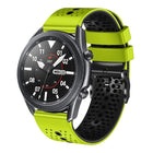 22mm Perforated Two-Color Silicone Watch Band, For Samsung Galaxy Watch3 45mm, For Samsung Galaxy Watch 46mm, For Samsung Gear S3 Classic, For Samsung Gear S3 Frontier - DealBuddy