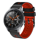 For Samsung Galaxy Watch 46mm / Black+Red