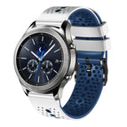 For Samsung Gear S3 Classic / White+Blue
