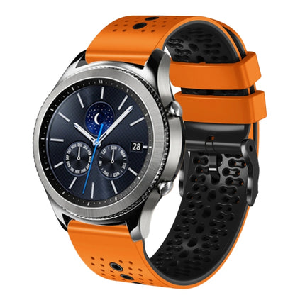 22mm Perforated Two-Color Silicone Watch Band