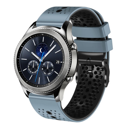 22mm Perforated Two-Color Silicone Watch Band