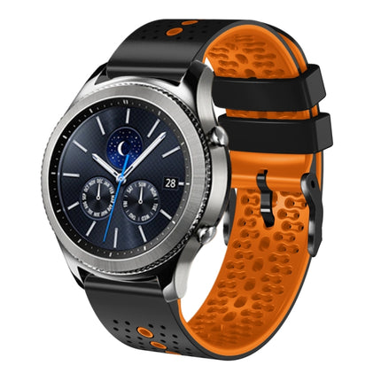 22mm Perforated Two-Color Silicone Watch Band