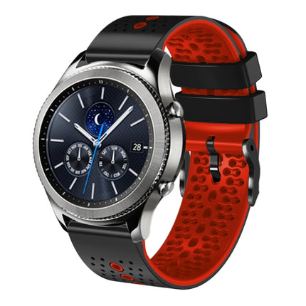 22mm Perforated Two-Color Silicone Watch Band